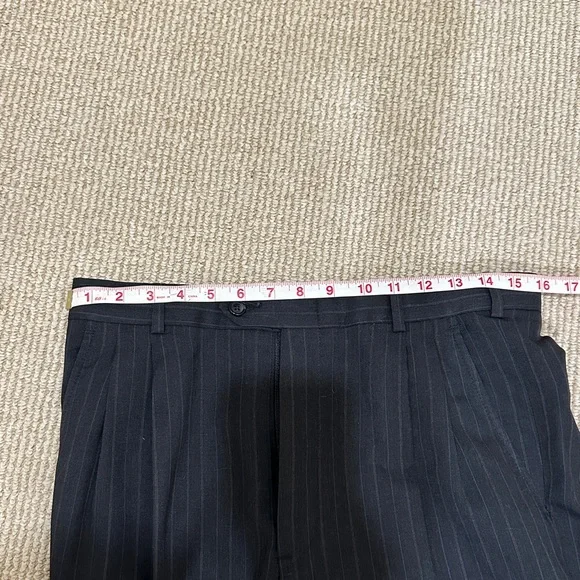 Classic Pinstripe Blazer in Charcoal
